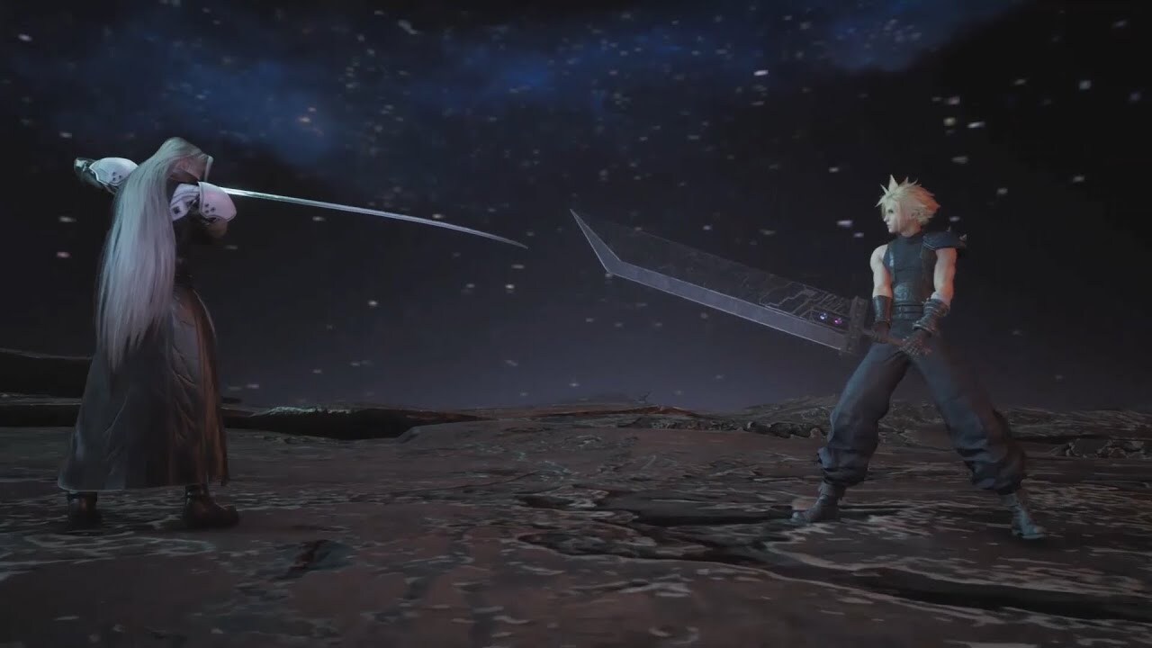 Cloud Strife vs Sephiroth Final Fantasy VII 1997