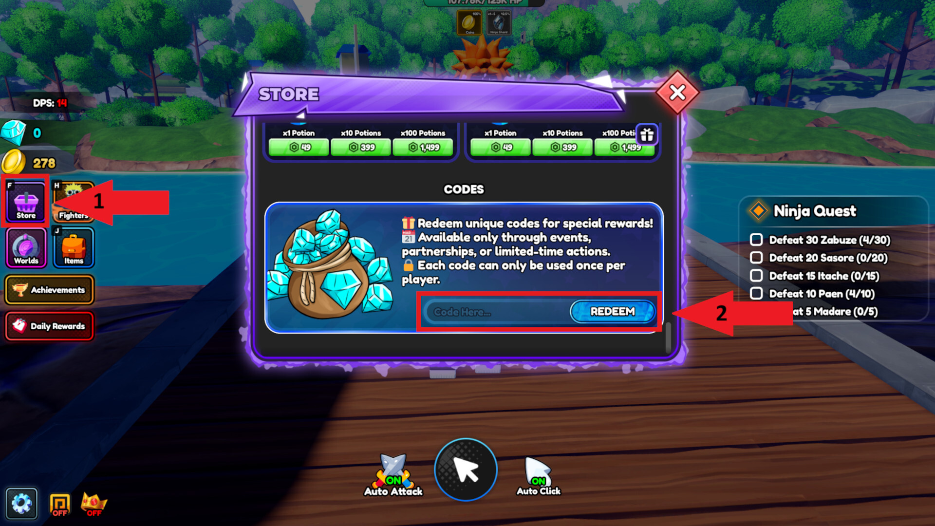 Code Redemption Anime Fight