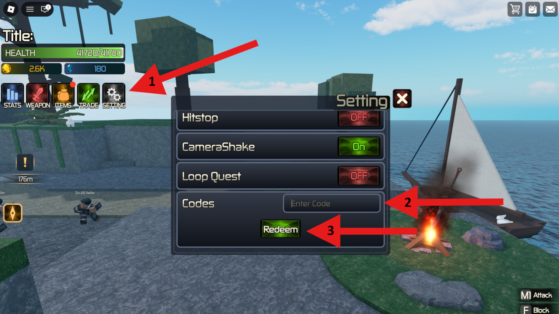 Code Redemption Broken Blade