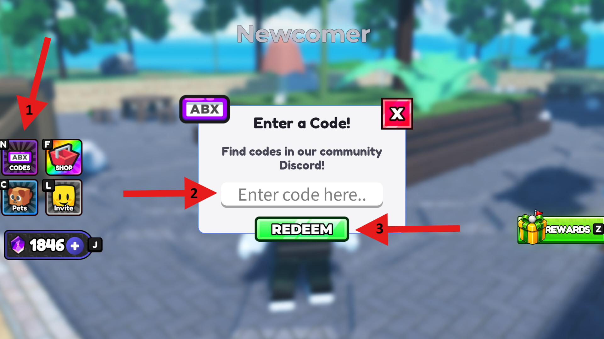 Code Redemption Clean the Golf Yard
