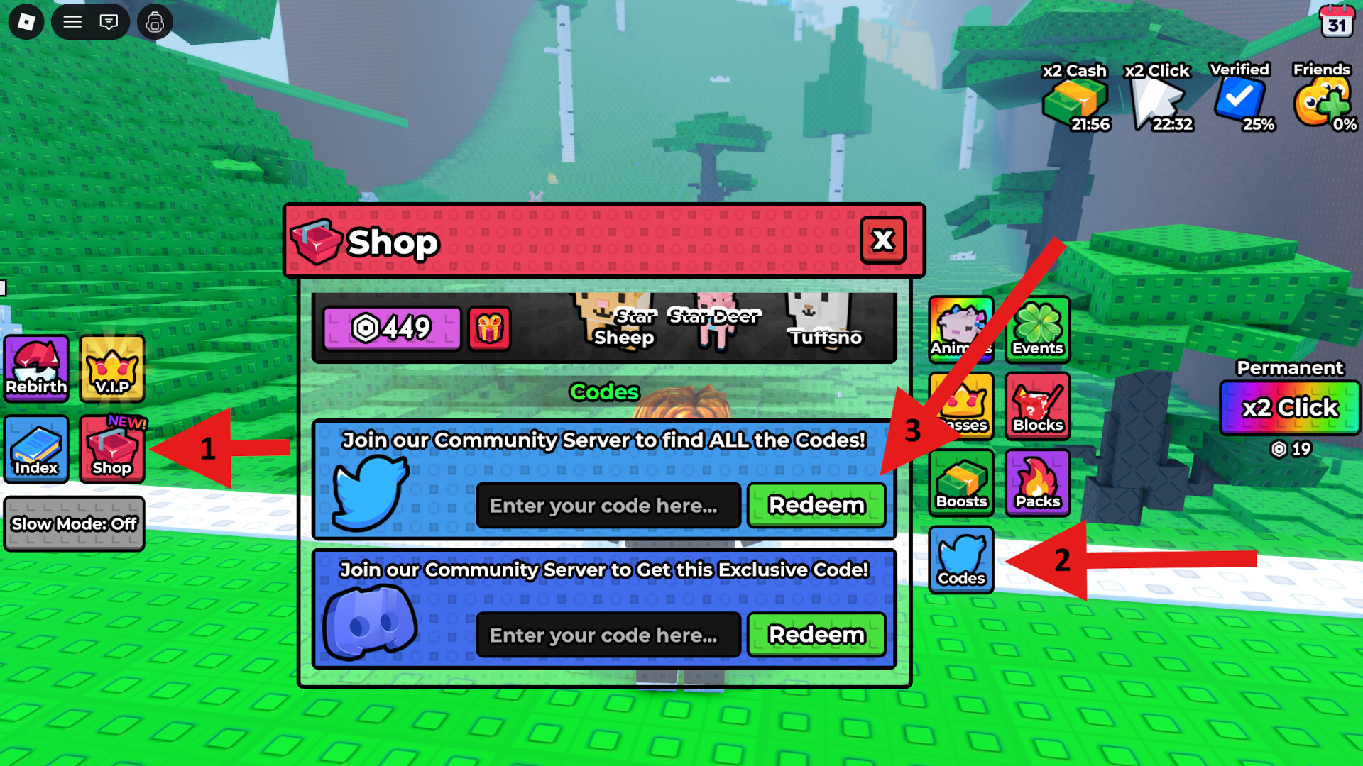 Code Redemption Climb HILL for Animals