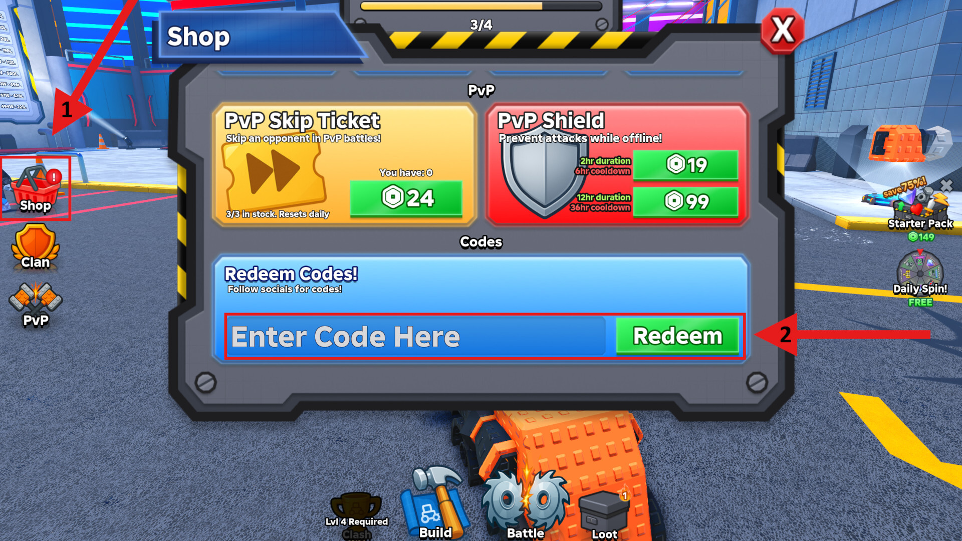 Code Redemption Crash Bots