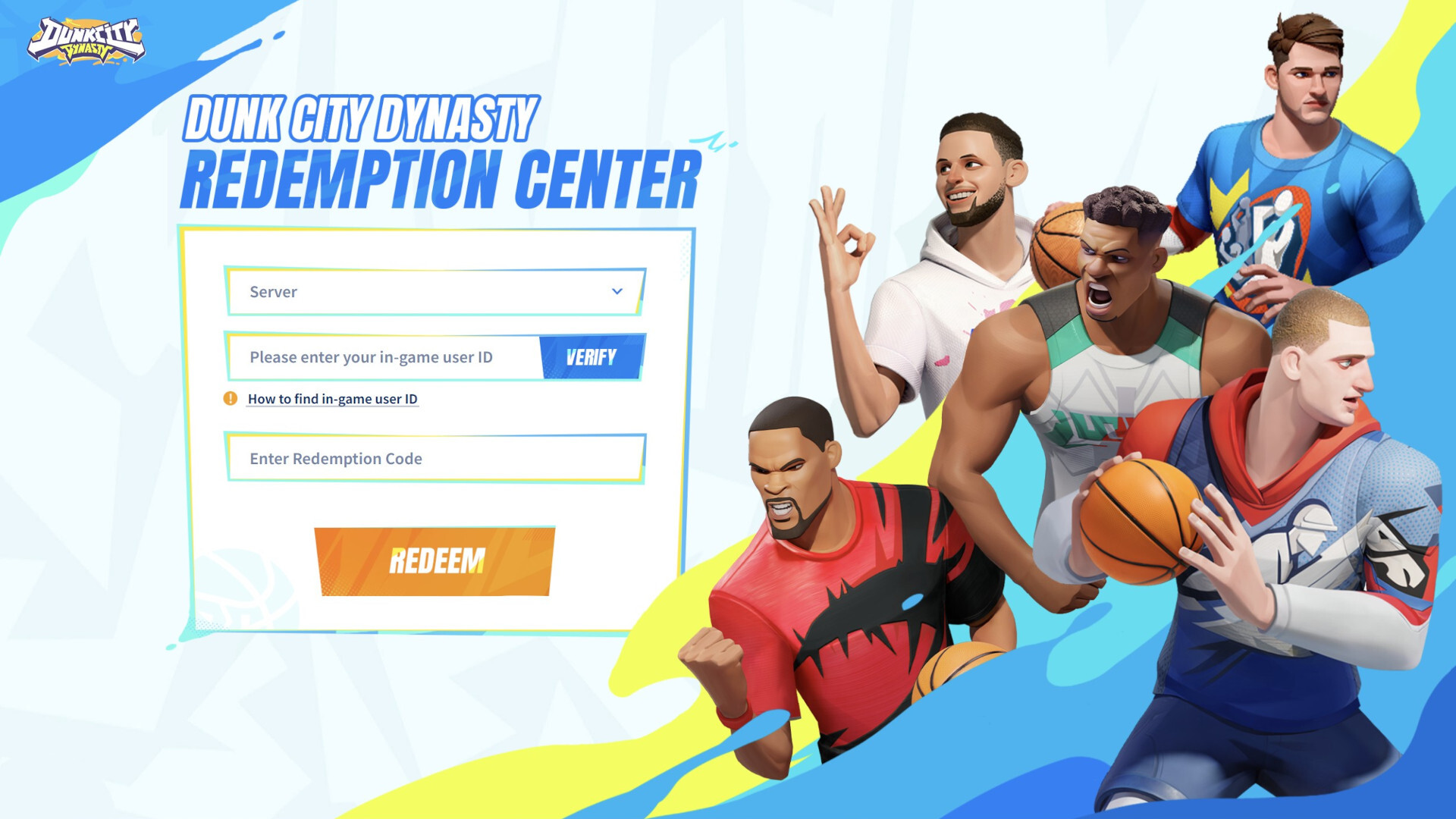 Code Redemption Dunk City Dynasty
