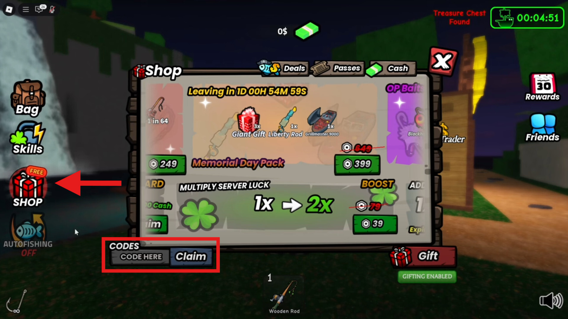 Code Redemption Go Fishing