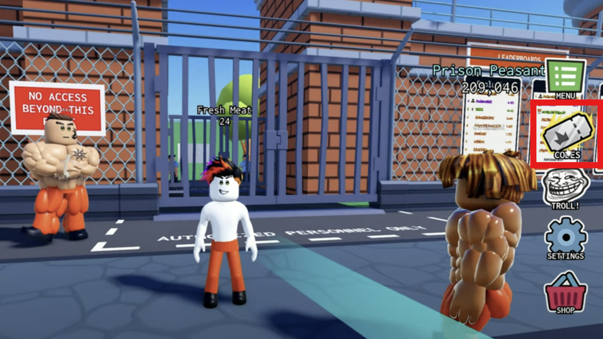 Code Redemption Prison Pump