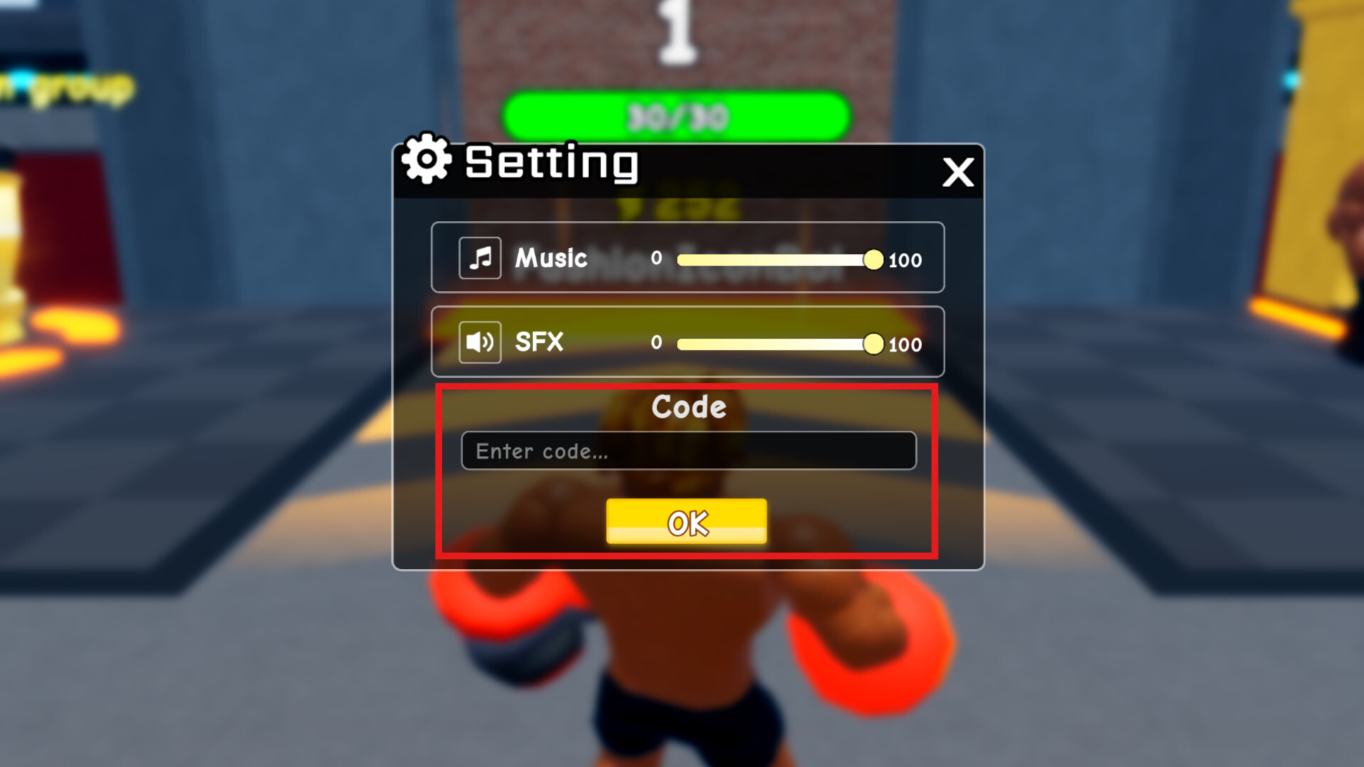 Code Redemption Punch Wall