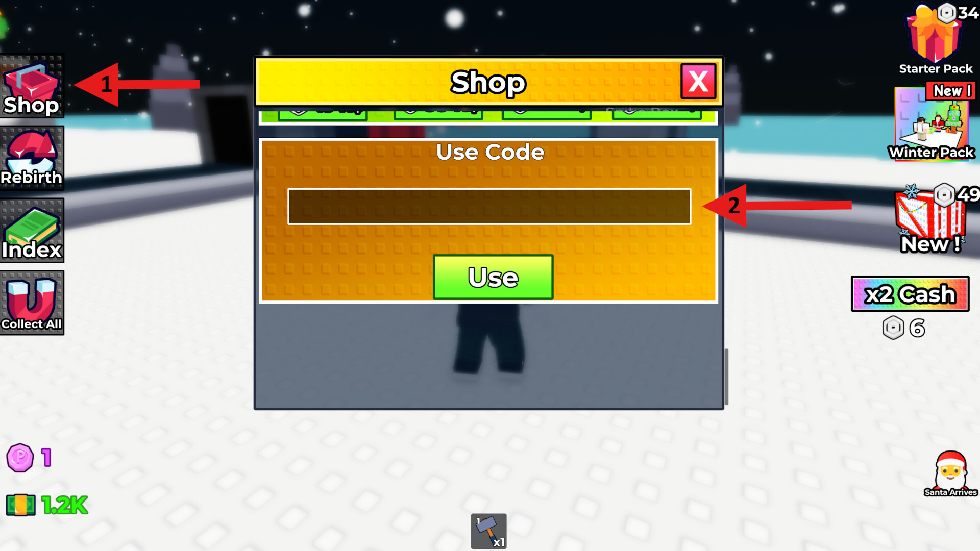 Code Redemption in Roblox Your Bank