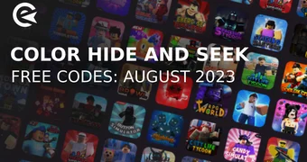 Color Hide and Seek codes august 2023