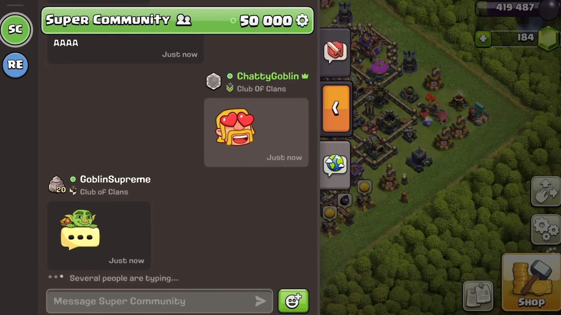 Community Chat Clash of Clans