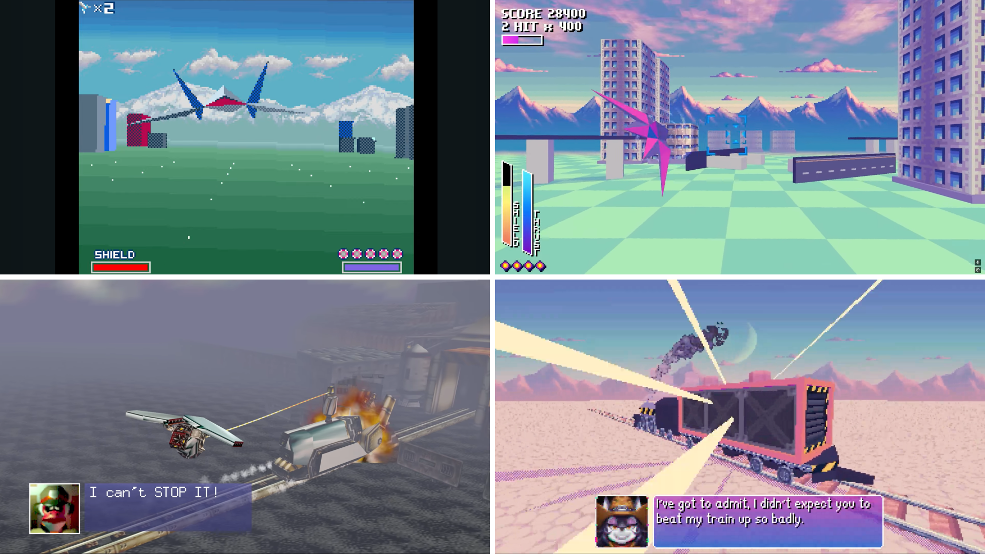 Contrasting Star Fox Ex Zodiac Screenshots