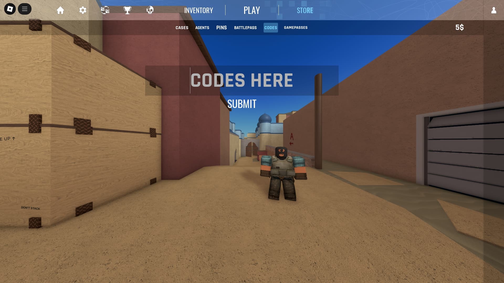 Counter Blox Overhaul how to redeem codes 2