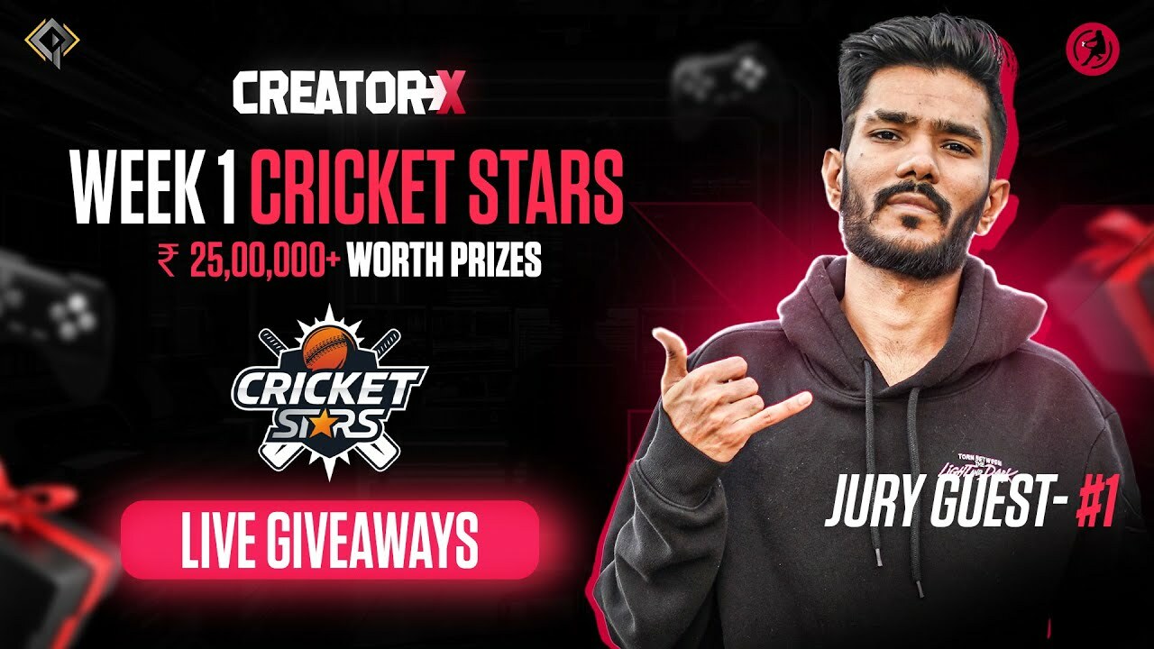 Creator X Indias Largest Gaming Creator Hunt Cricket Stars ft hastar
