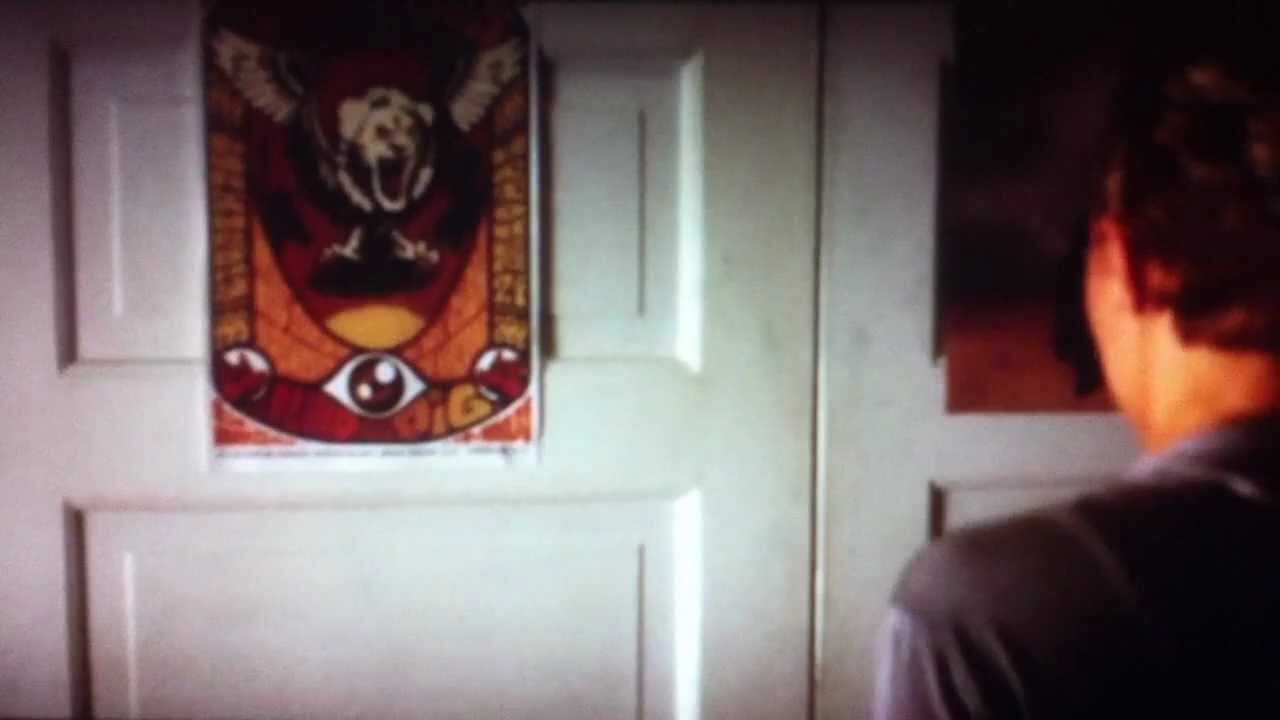 Crew member inside closet in Scream