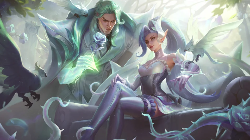 Crystal Rose Zyra Tiffany and Co. Chroma Exclusive League of Legends Worlds  2022 