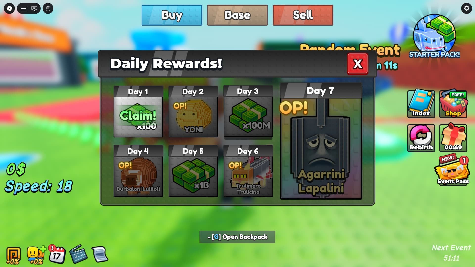 Daily Login Reward Be a Lucky Block