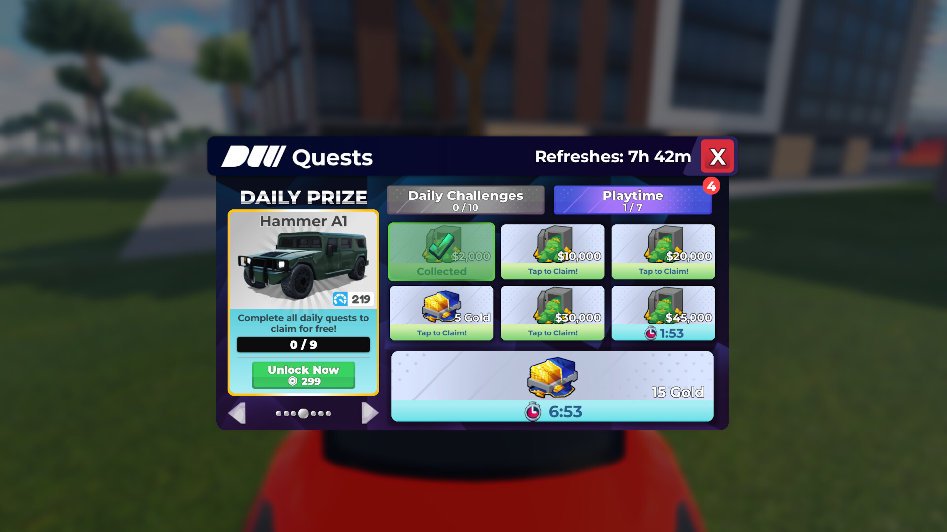 Daily Quests Roblox Drive World