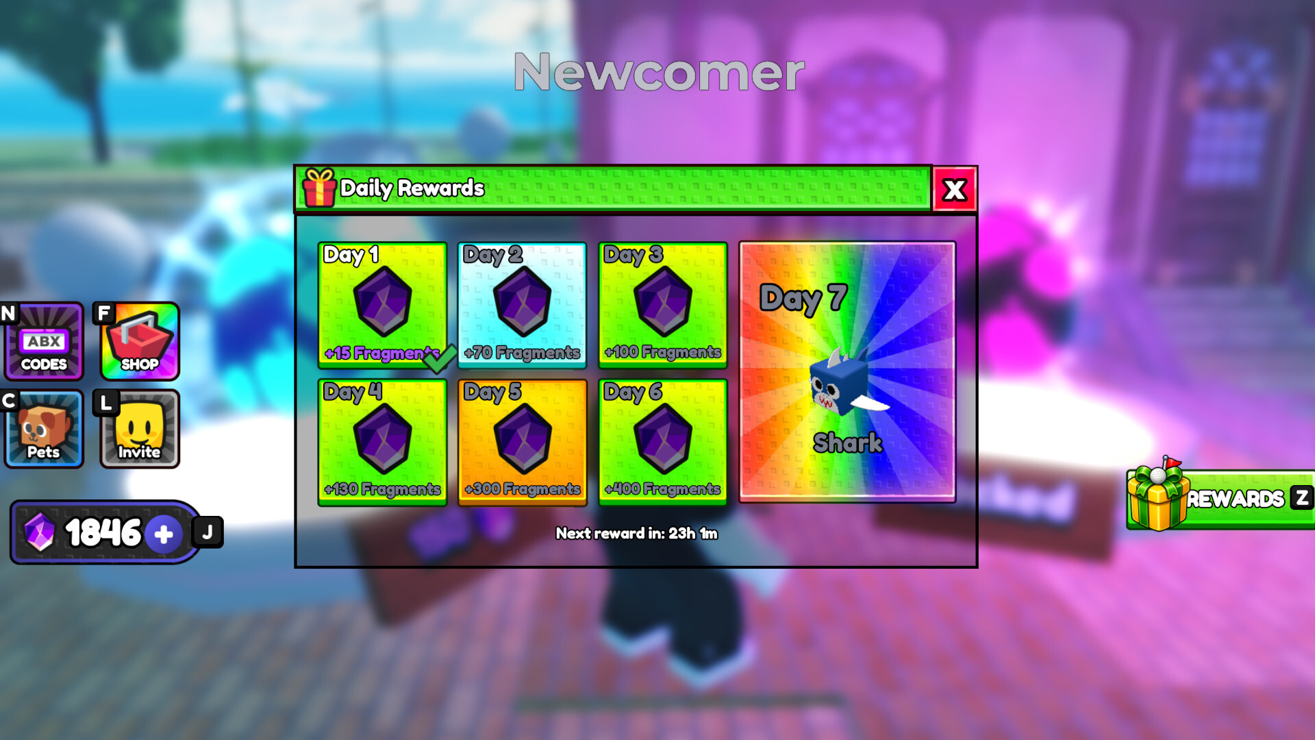 Daily Rewards Clean the Golf Yard