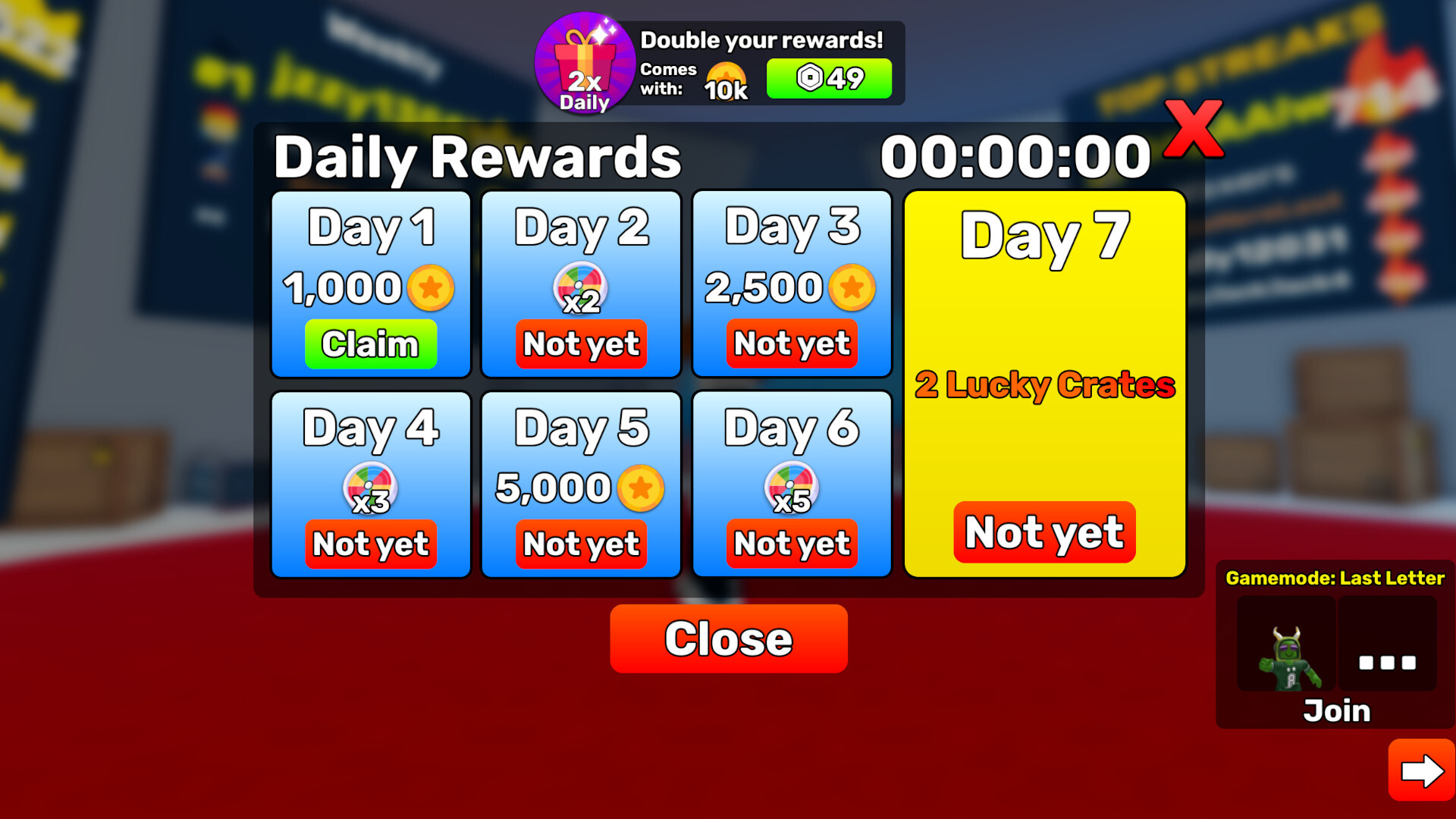 Daily Rewards Last Letter