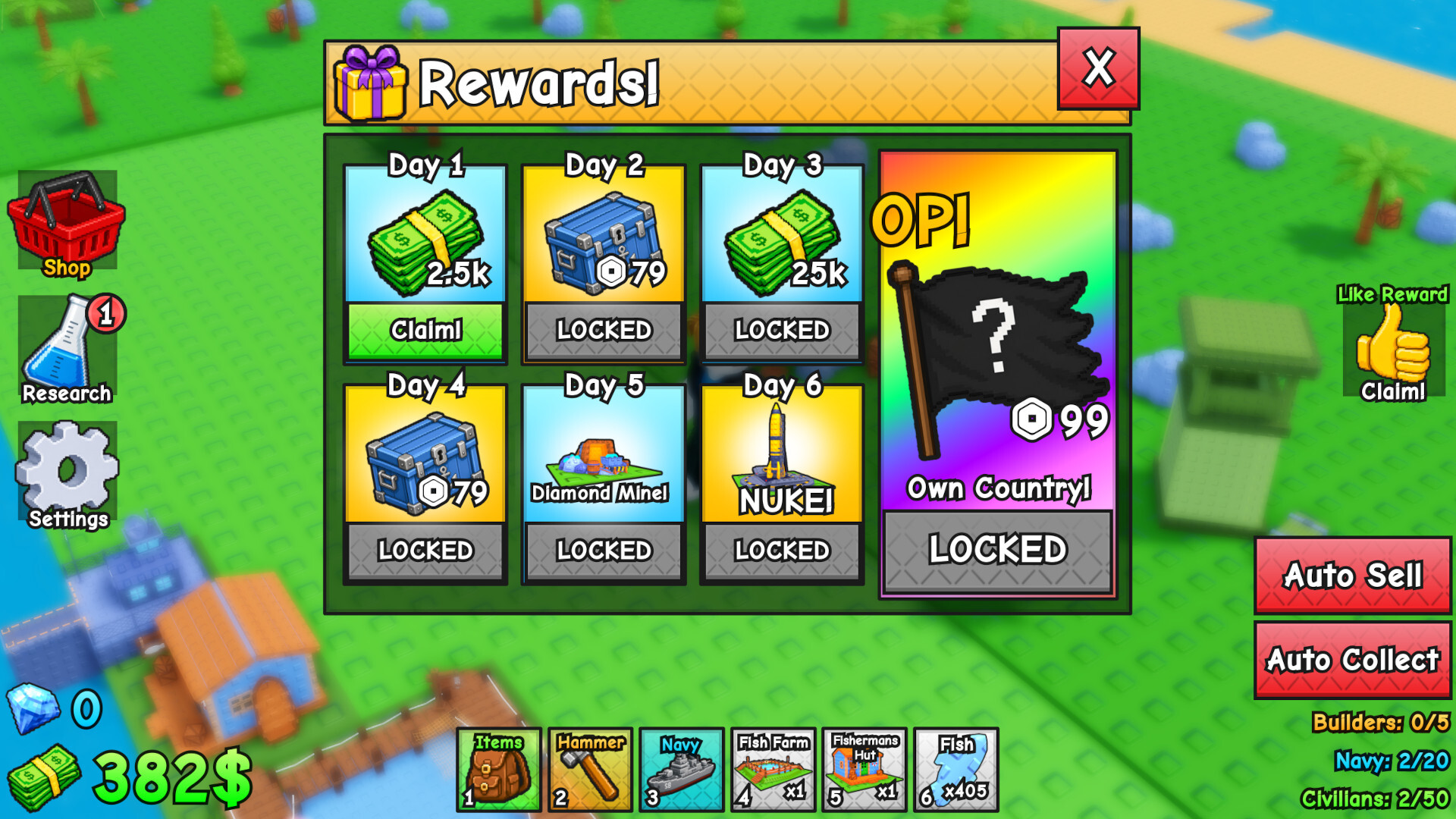Daily Rewards Navy War