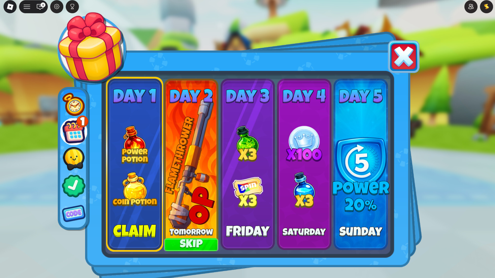 Daily Rewards Weapon RNG