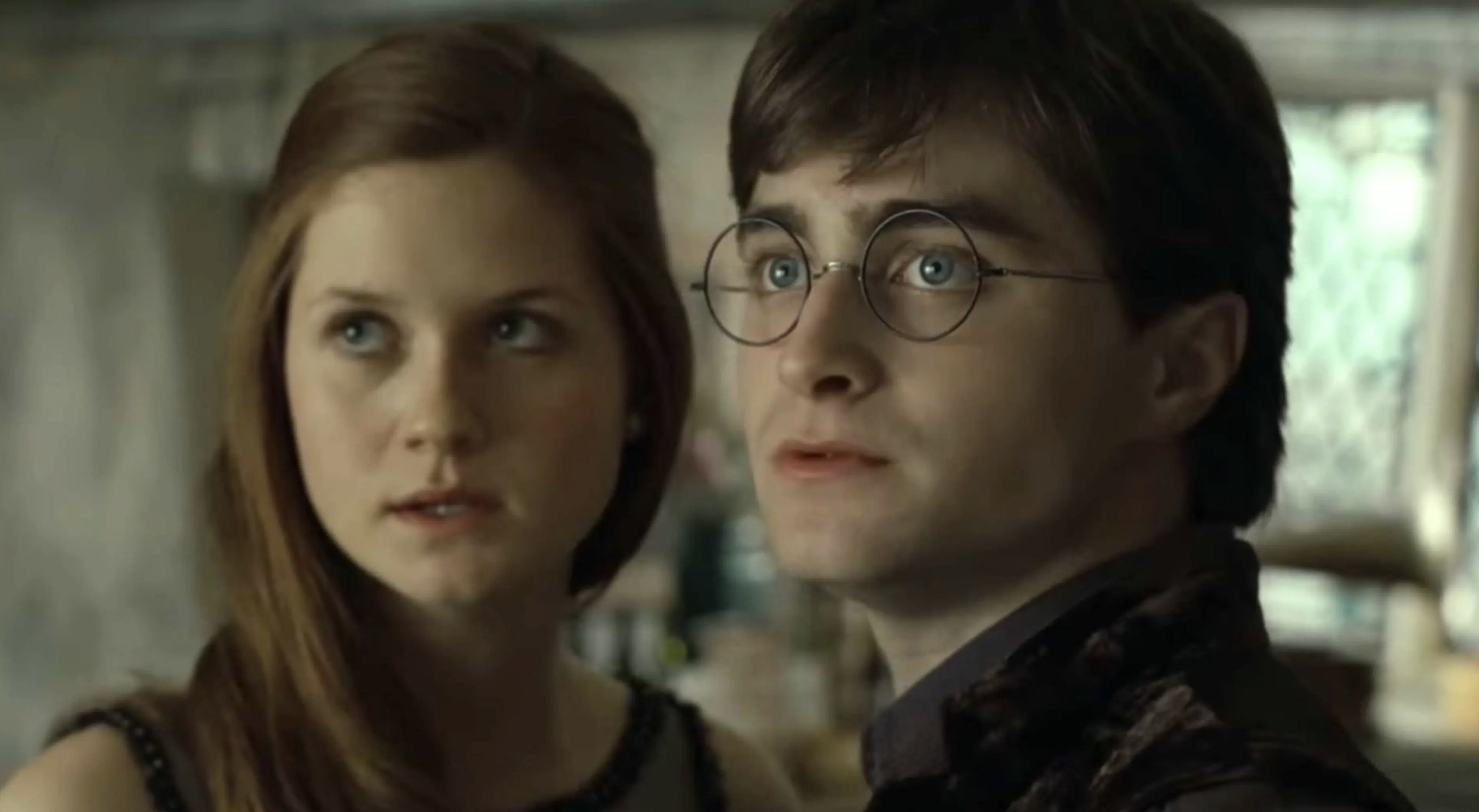 Daniel Radcliffe and Bonnie Wright