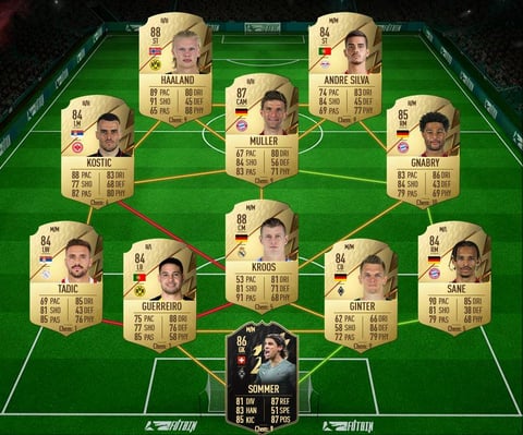 David Neres Squad Formation FIFA 22 Ultimate Team Squad 2