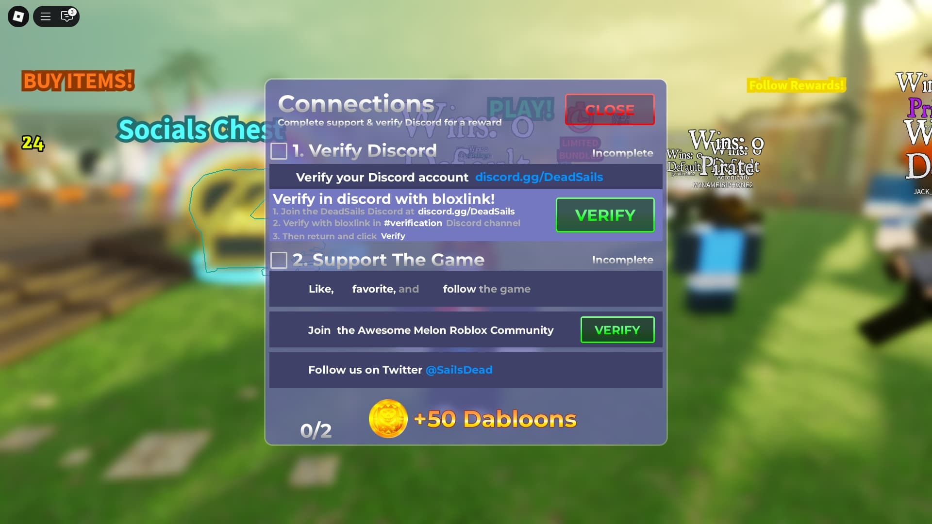 Dead Sails how to get more codes