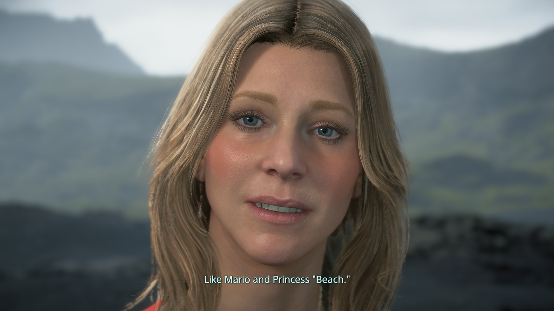 Death Stranding Like Mario and Princess Beach