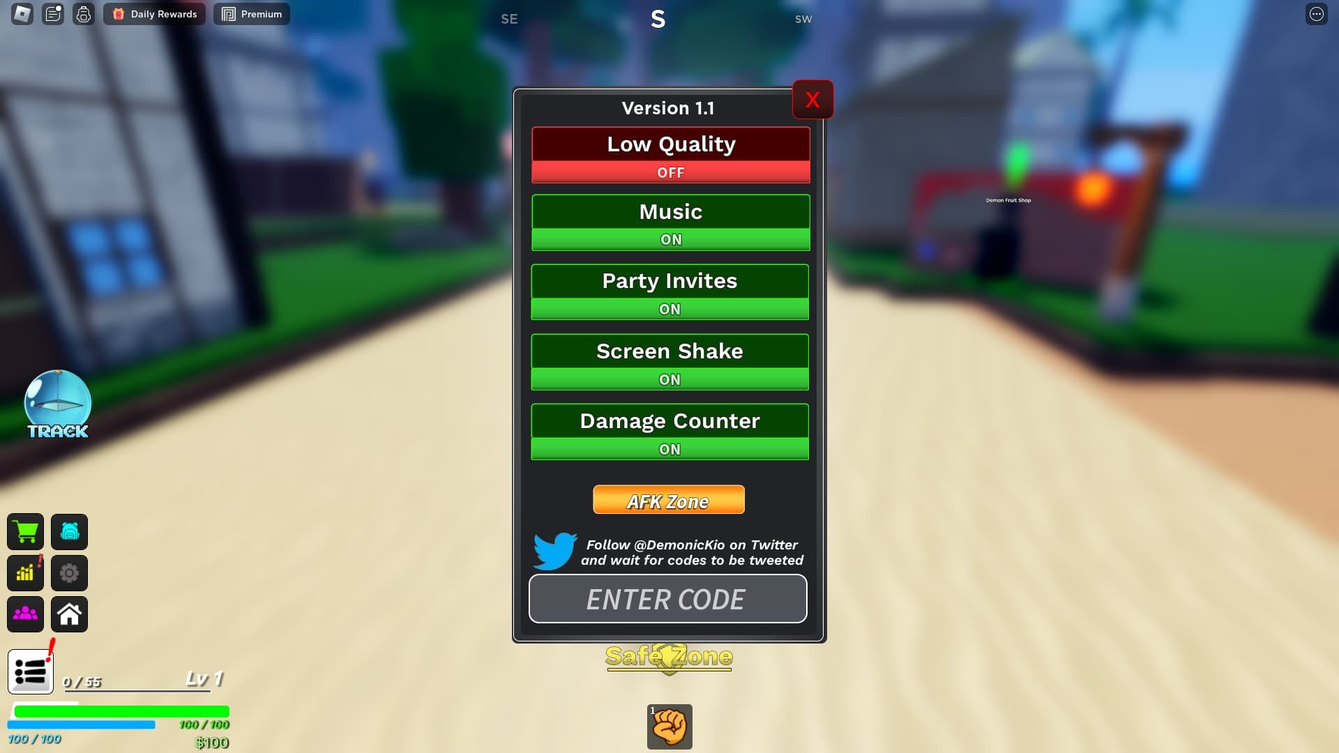 Demon Piece how to redeem codes