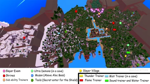 Demon Slayer Midnight Sun Map