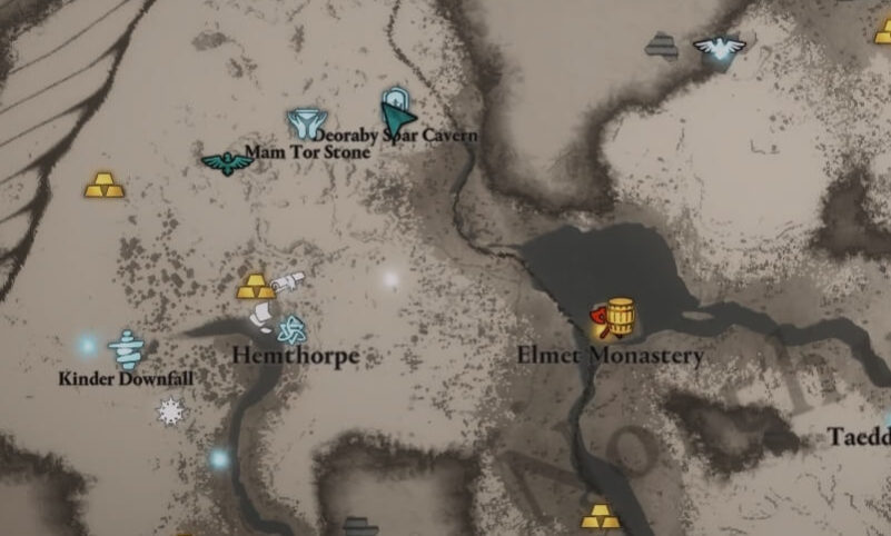 Deoraby Spar Cavern Map Snotinghamscire