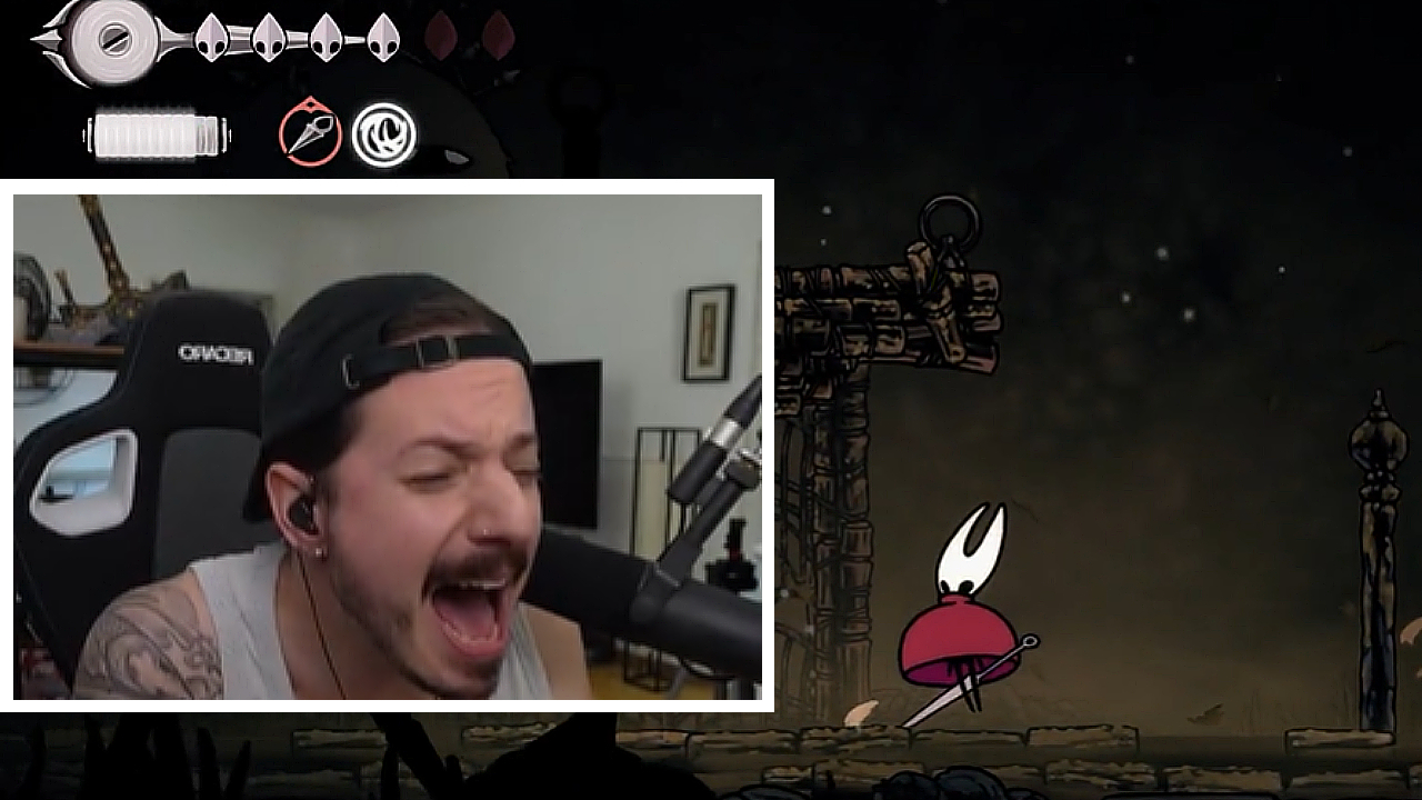 Der Hardi zerstört Controller und Lampe wegen Silksong Rage TN