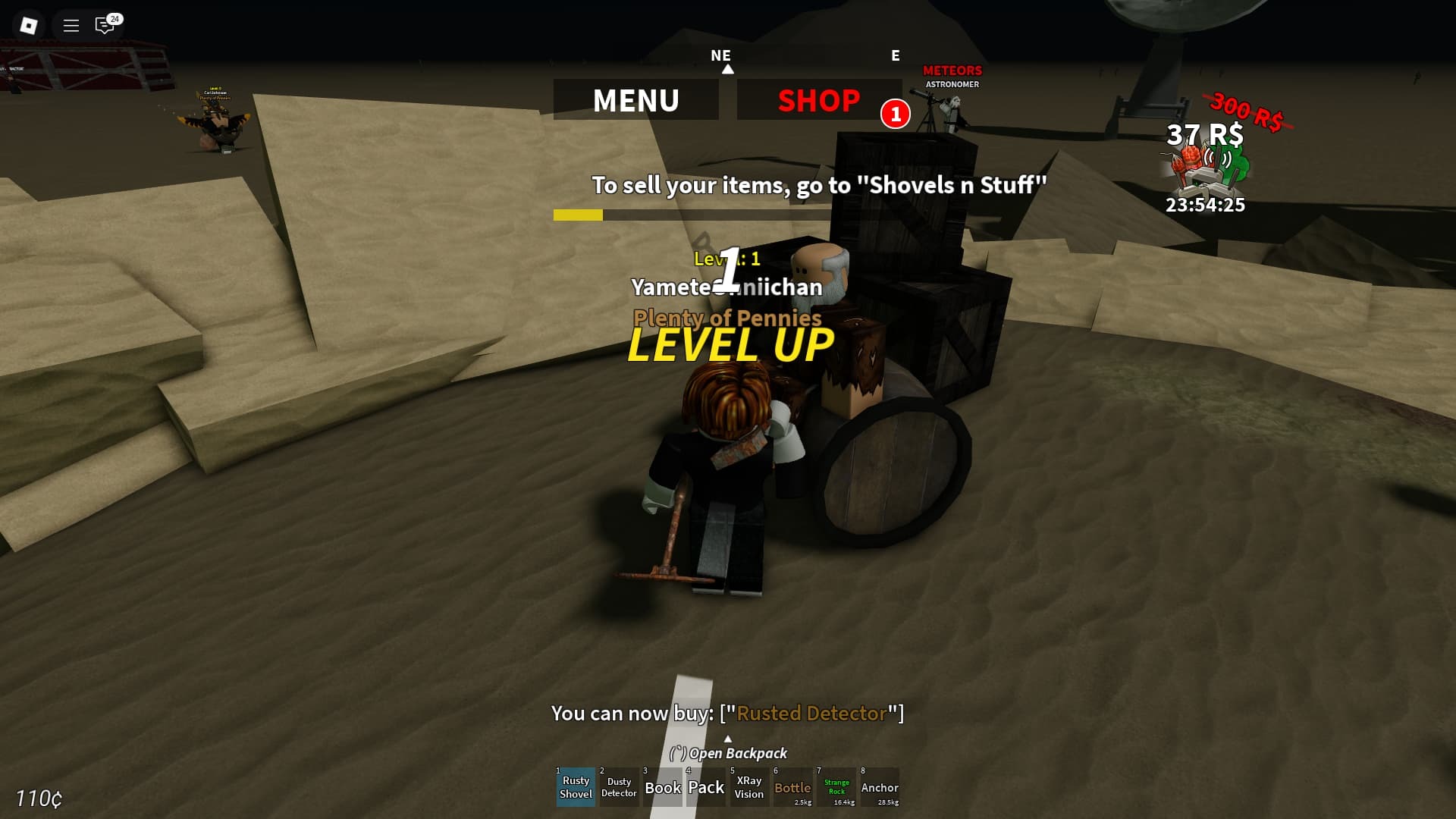 Desert Detectors tutorial completed