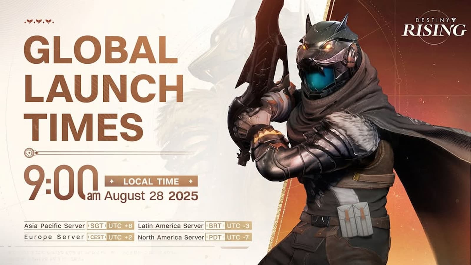 Destiny Rising Global Launch Times