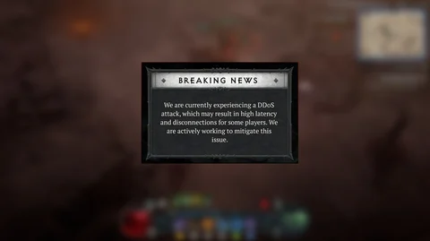 Diablo 4 D Do S Attack Error Message