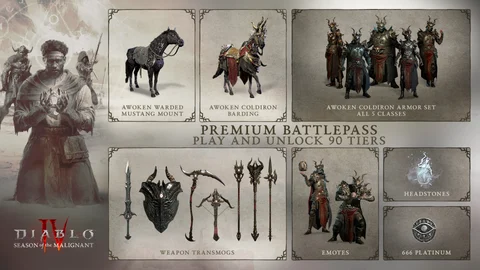 Diablo 4 Season 1 Battle Pass Rewards
