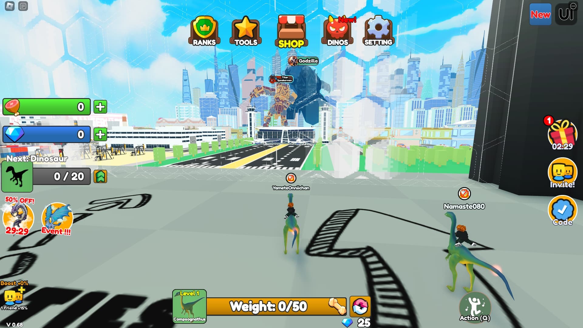 Dinosaur Ride Simulator active codes