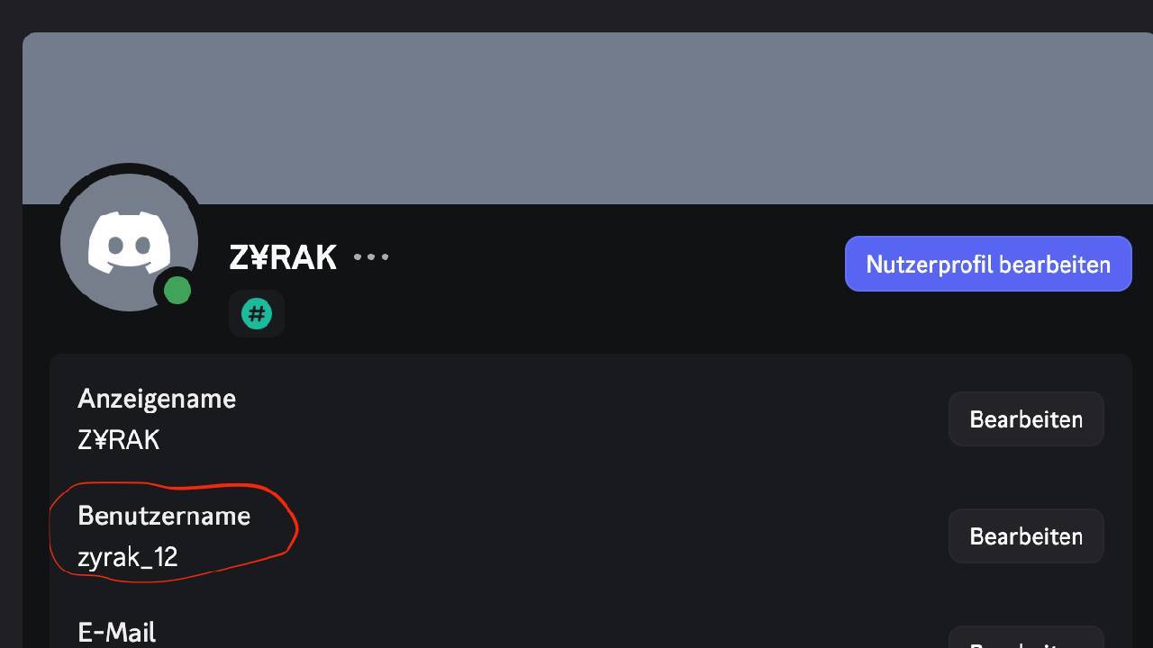 Discord Benutzername
