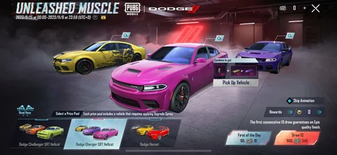 Dodge Charger SRT Hellcat pubg mobile