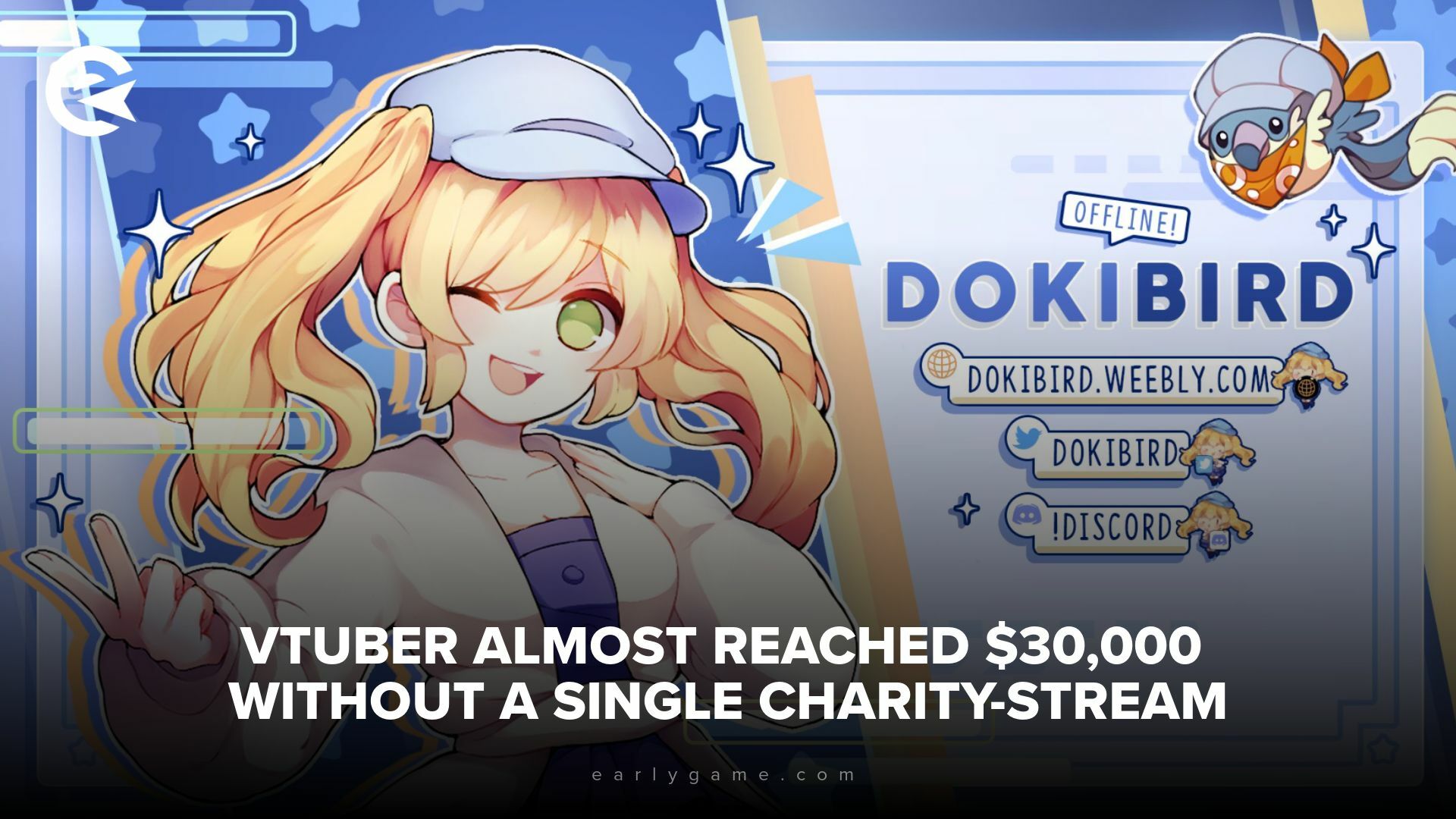 Dokibird Charity Stream Thumbnail