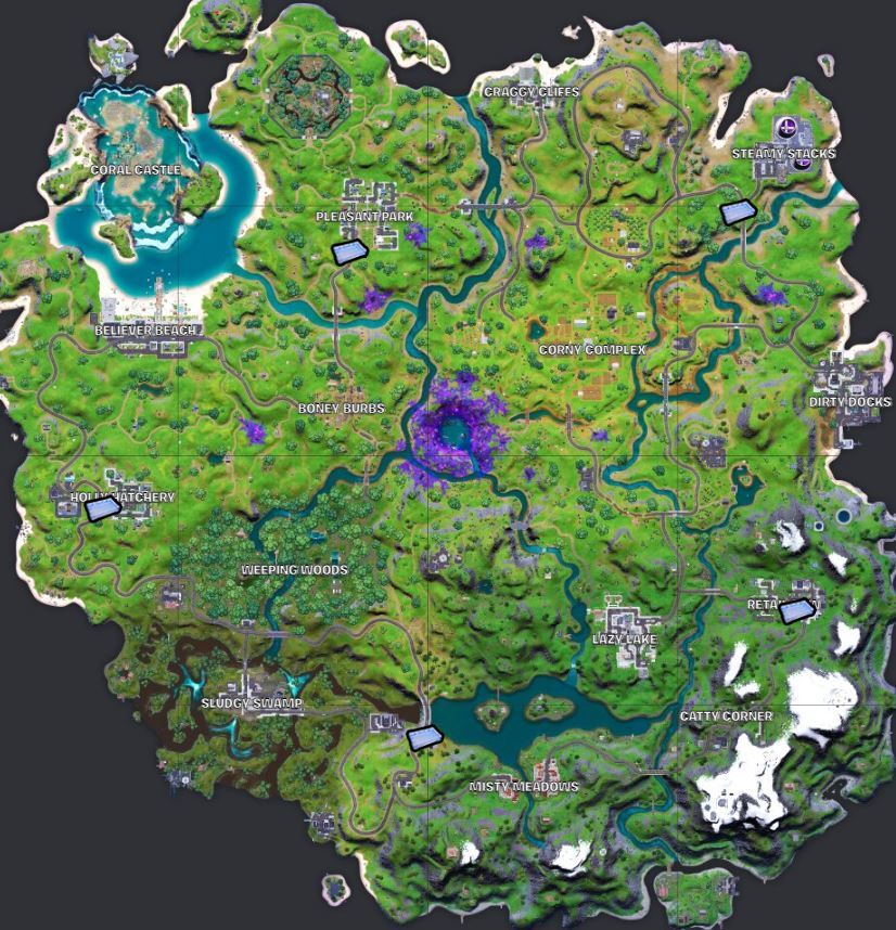 Dokumente Bushaltestelle Locations Fortnite