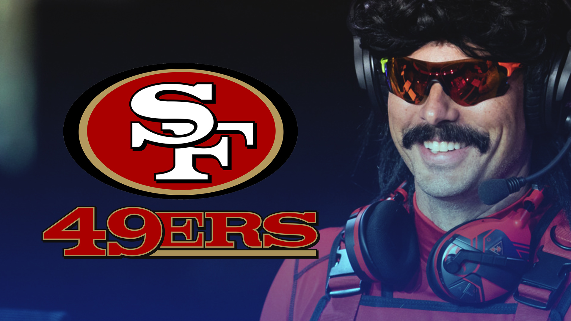 dr disrespect 49ers jersey