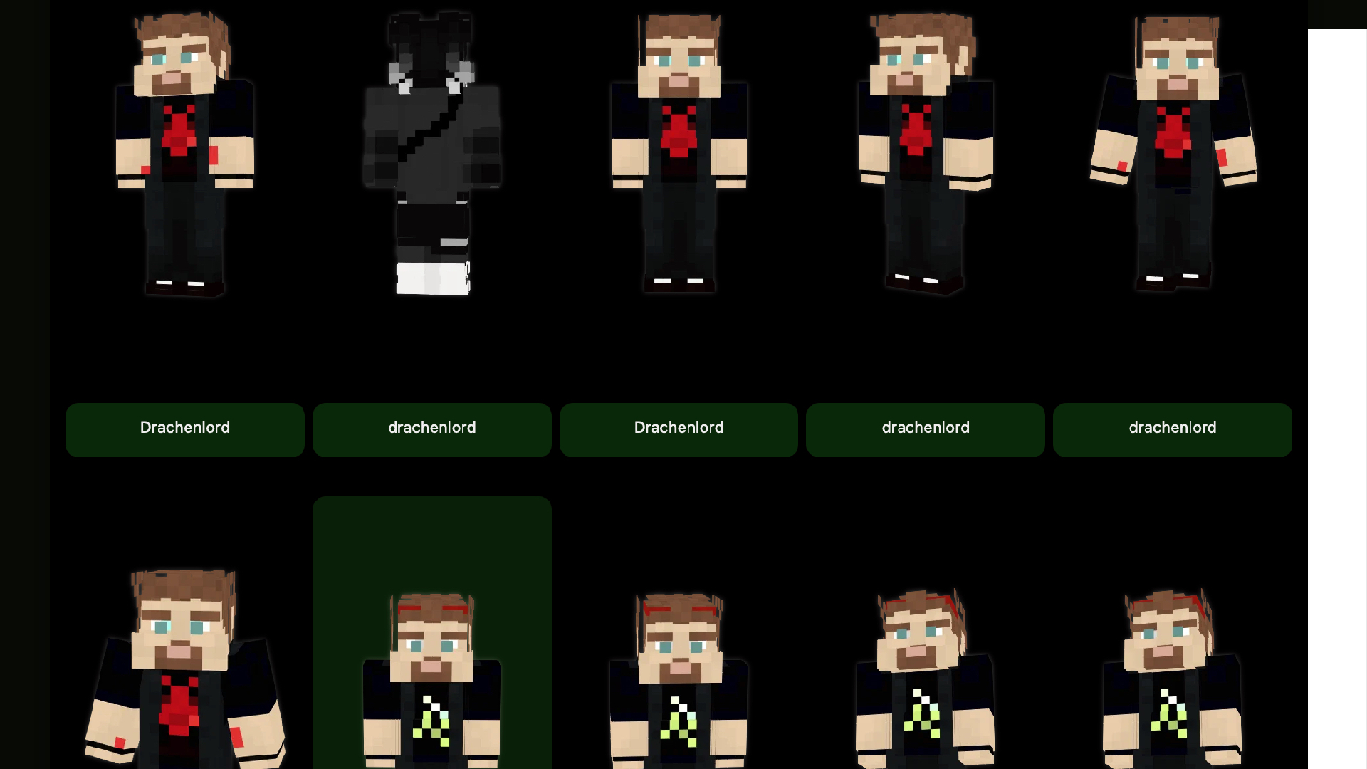 Drache Skins Minecraftnovaskin