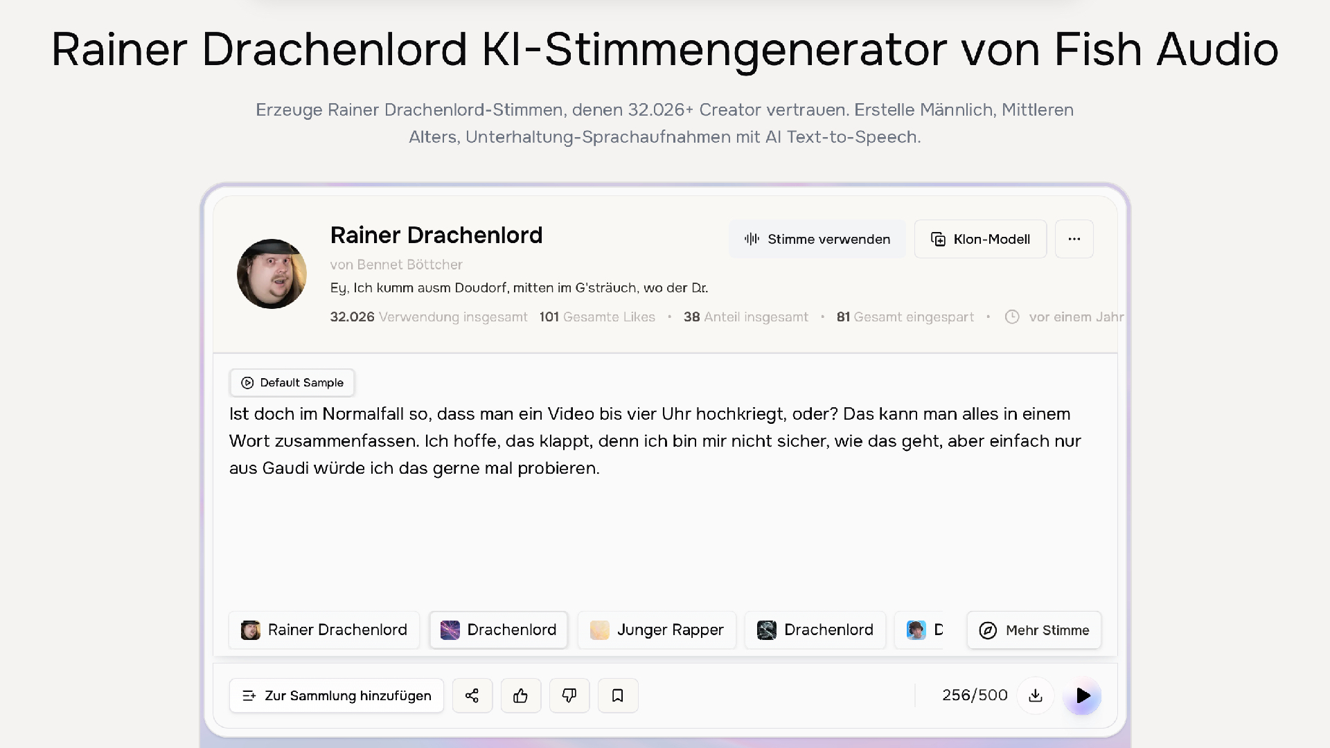Drachenlord Ki Stimmefishaudio