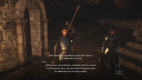 Dragons Dogma 2 Saint In The Slums End Cutscene Guard Gaol