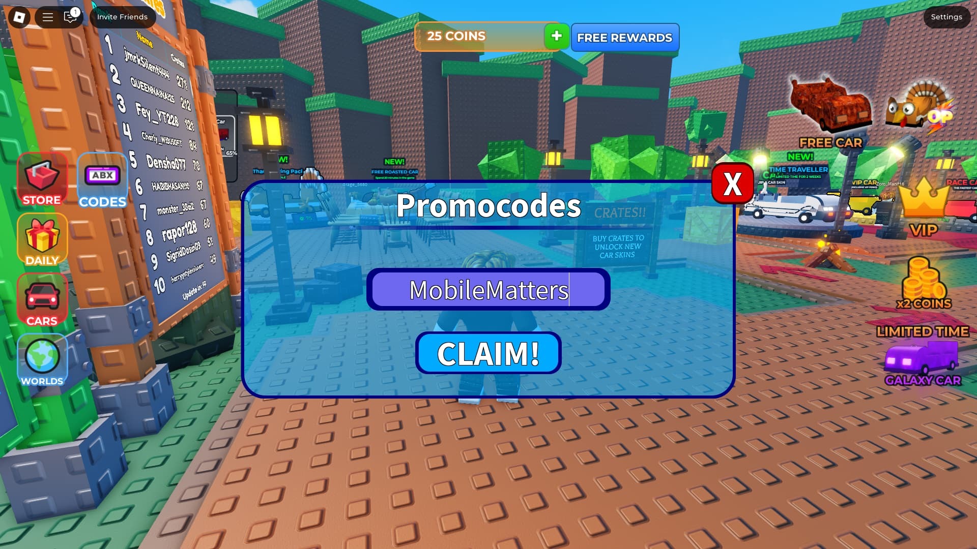 Drive It how to Redeem Codes