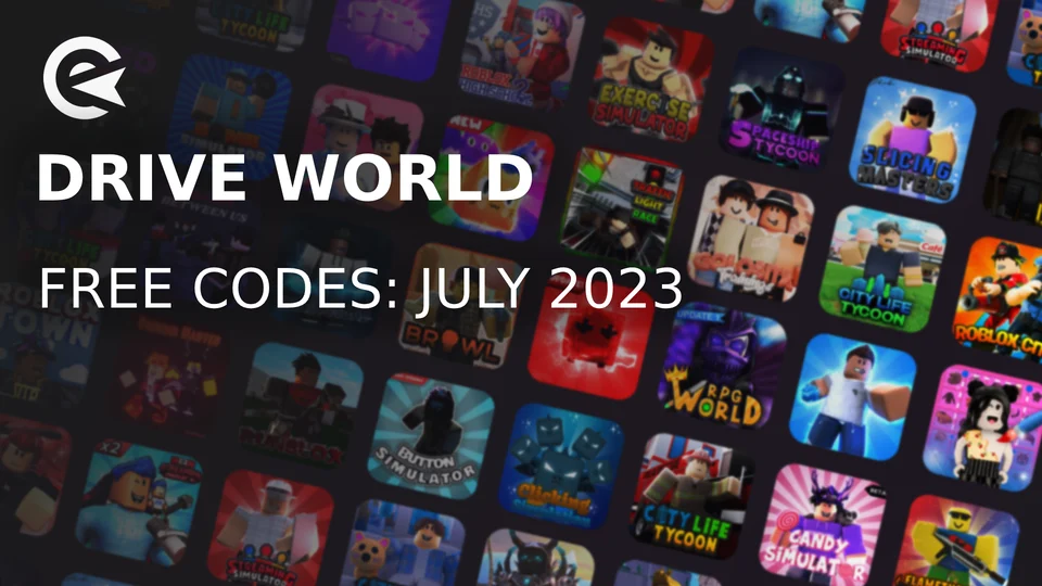 Drive World codes for December 2023