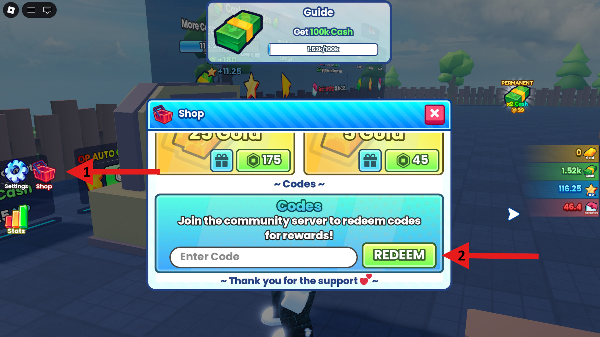 Dropper Incremental Code Redemption