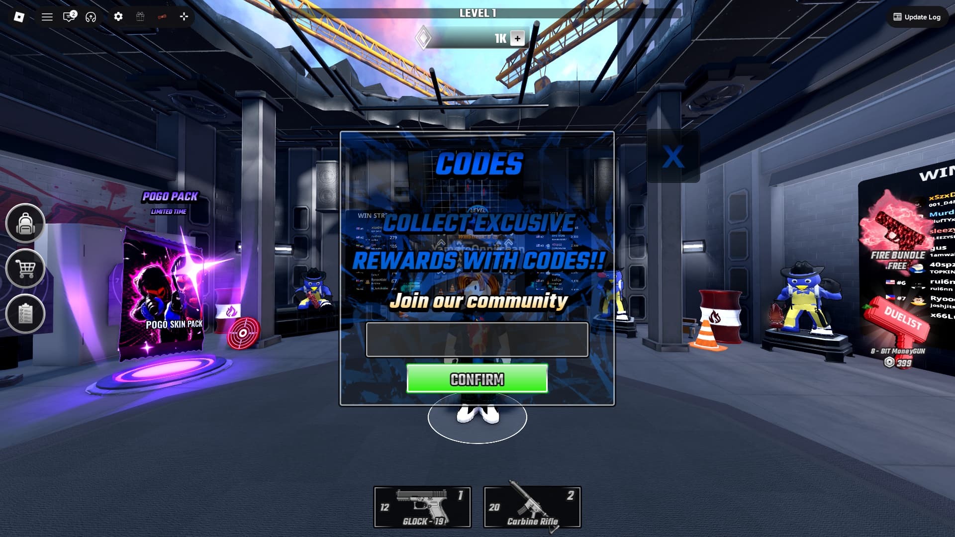 Duelist Pv P How to Redeem Codes 2