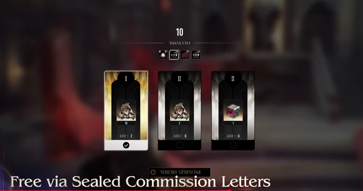 Duet Night Abyss Sealed Commission Letters